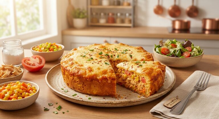 Torta Salgada Fit de Frango